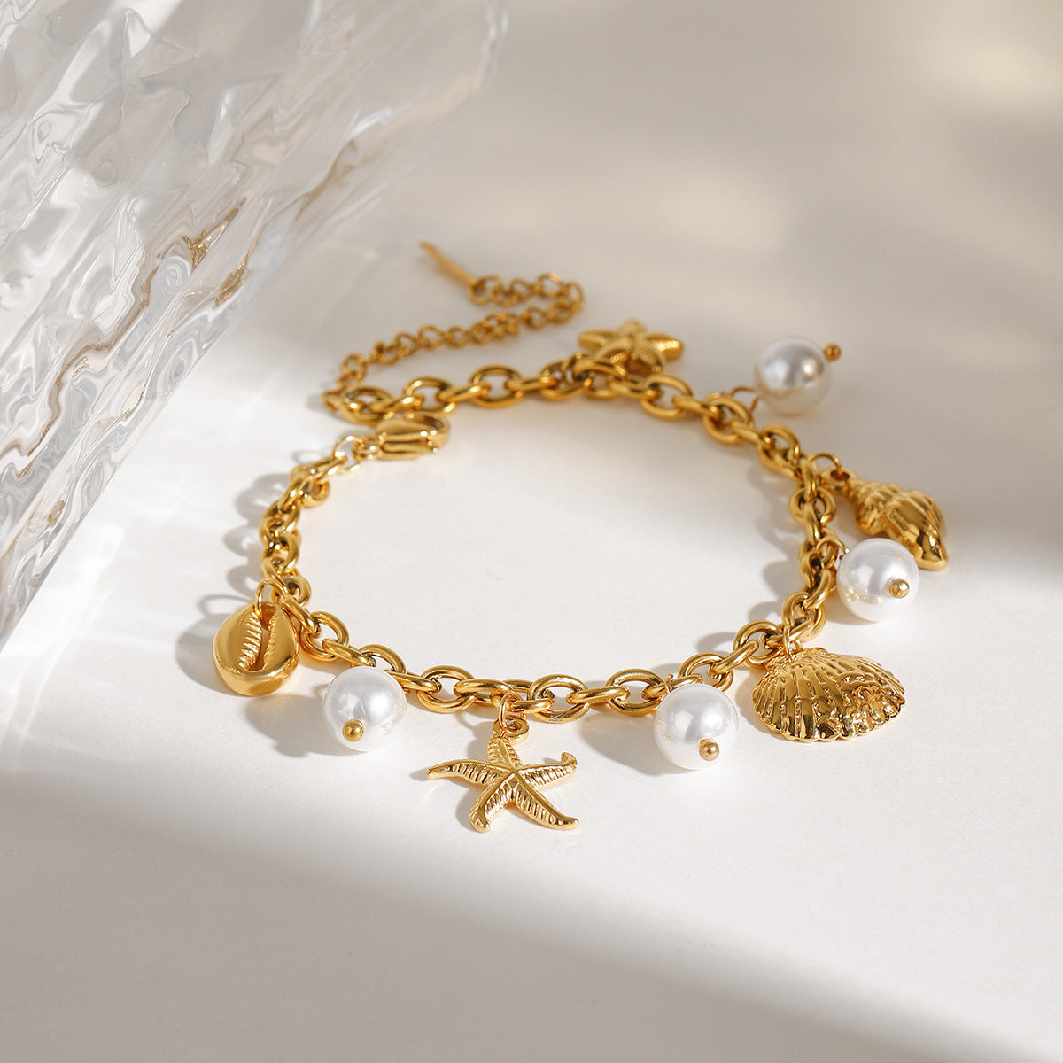 Solenne Gold Beach Bracelet