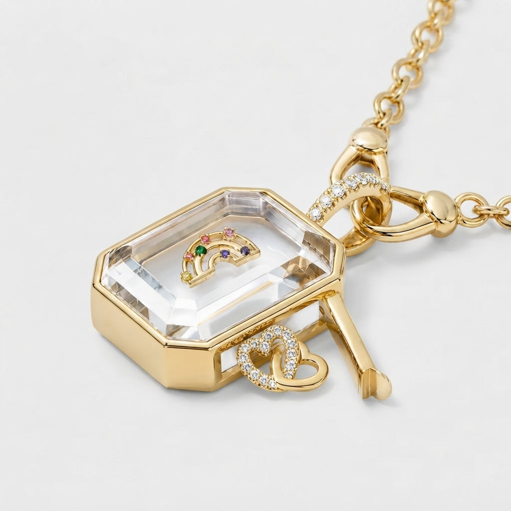 Rectangular Photo Box Necklace